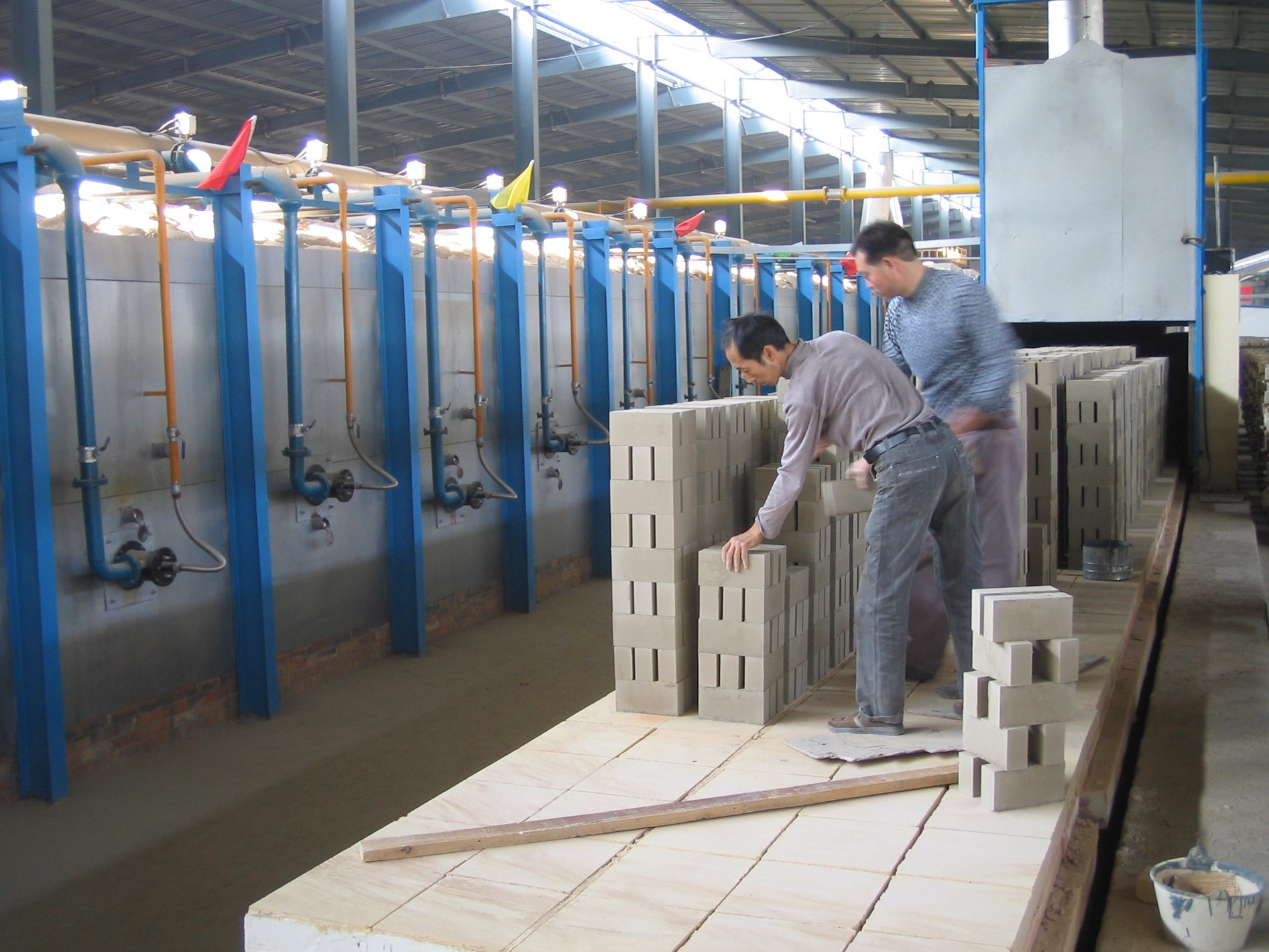 Lightweight brick installation process